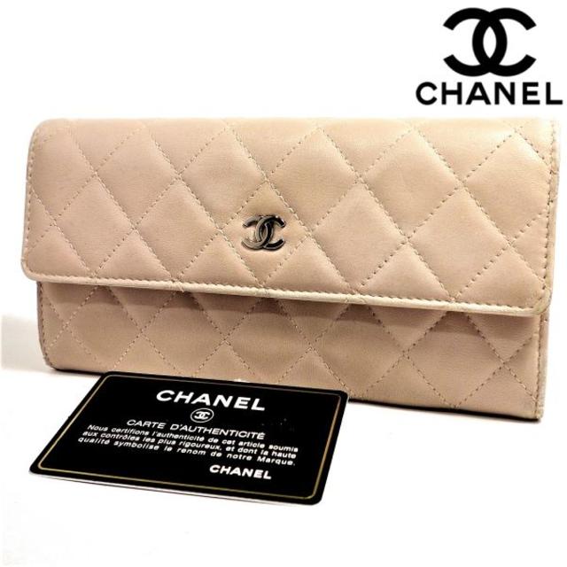 CHANEL(シャネル)のアイリス様専用 【正規品】シャネル CHANEL マトラッセ 長財布 ピンク  レディースのファッション小物(財布)の商品写真