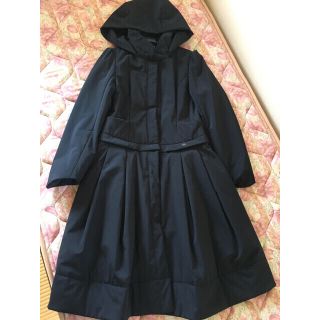 フォクシー(FOXEY)の美品 FOXEY 中綿 コート ダウン 黒 40(ロングコート)