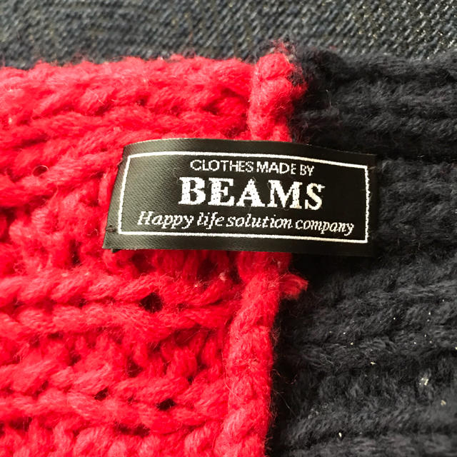 BEAMS(ビームス)のBEAMSビームス＊スヌード＊マフラー＊秋冬＊ニット＊バイカラー＊カジュアル メンズのファッション小物(マフラー)の商品写真