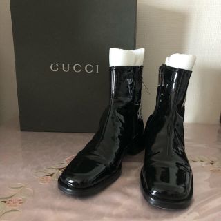 グッチ(Gucci)のGUCCI  エナメルブーツ  ３５Ｃ   22.０〜22.５cm(ブーツ)