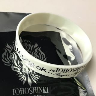 トウホウシンキ(東方神起)の東方神起 シリコンバンド＆銀テ(アイドルグッズ)