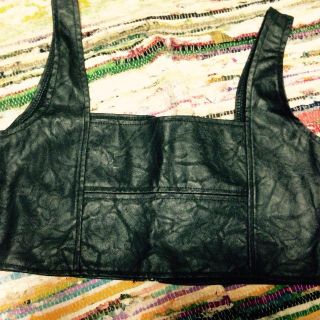 アナップ(ANAP)のfake#leather#ビスチェ(ベアトップ/チューブトップ)