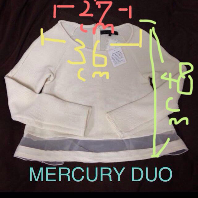 MERCURYDUO(マーキュリーデュオ)のマーキュリーTOPS新品 レディースのトップス(カットソー(長袖/七分))の商品写真