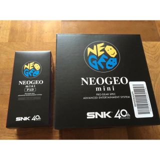 ネオジオ(NEOGEO)のネオジオミニ PAD BLACK neogeo mini セット 新品未開封(携帯用ゲーム機本体)