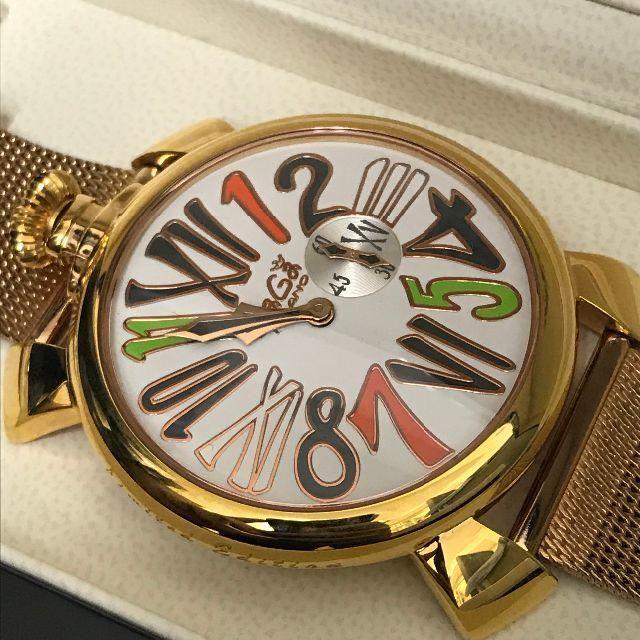 GaGa MILANO(ガガミラノ)のガガミラノ　腕時計　ピンクゴールド　美品☆　限定品 メンズの時計(腕時計(アナログ))の商品写真