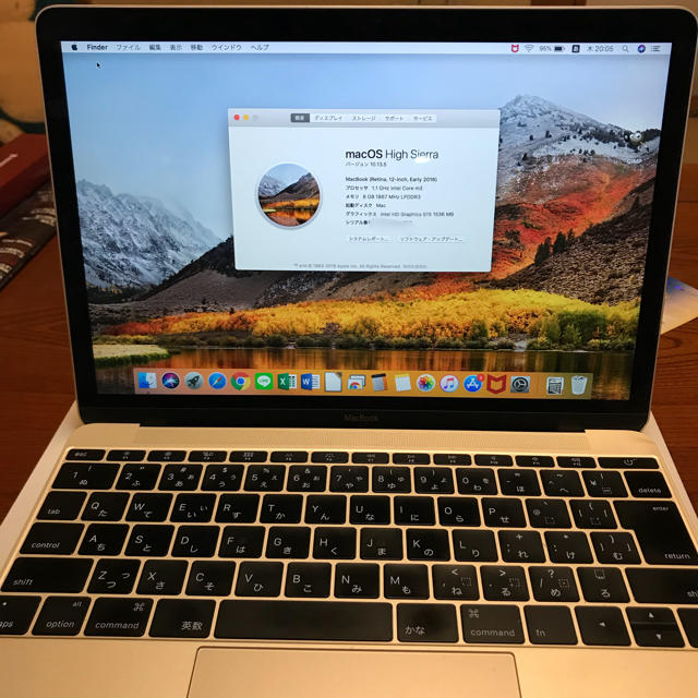 Mac (Apple) - MacBook early2016Gold 8GB SSD256GB 12インチの通販 by からあげ's shop｜マックならラクマ 新品NEW