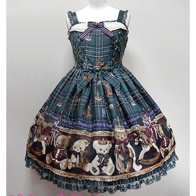 Angelic pretty British bear ジャンスカレディース