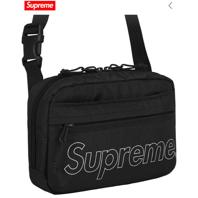 ショルダーバッグsupreme shoulder bag 黒  ショルダーバッグ