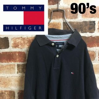 トミーヒルフィガー(TOMMY HILFIGER)のTOMMY HILFIGER ポロシャツ トミーフィルフィガー 90’s L(ポロシャツ)