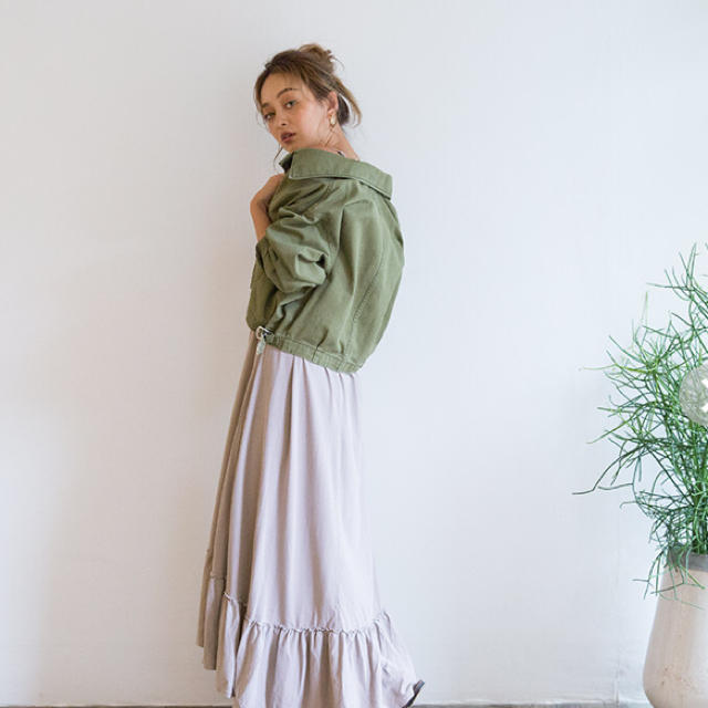 searoomlyn buckleショートボリュームジャケット