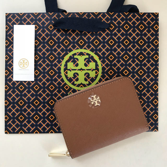 Tory Burch(トリーバーチ)の【新品】トリーバーチ 財布 コインケース キーケース ブラウン レザー レディースのファッション小物(コインケース)の商品写真