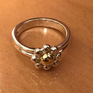 ティファニー(Tiffany & Co.)のティファニー  リング コンビ フラワー シルバー 925 750 YG(リング(指輪))