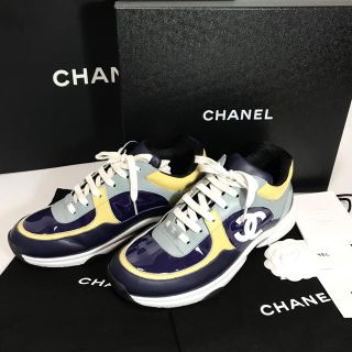 CHANEL 19aw  ロゴ　スニーカー　41