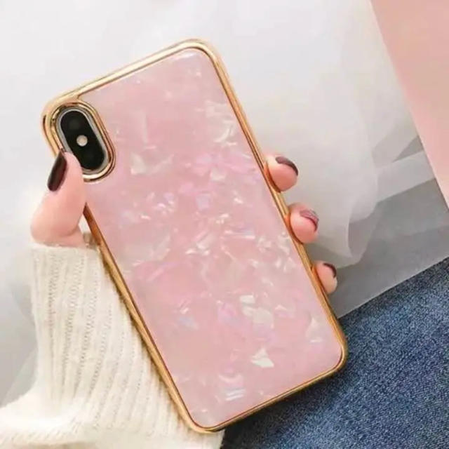 大人可愛いシェルケース★iphone8 iphonex★その他機種有り スマホ/家電/カメラのスマホアクセサリー(iPhoneケース)の商品写真