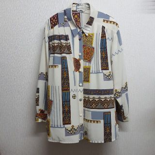 柄シャツ　レトロ(シャツ/ブラウス(長袖/七分))