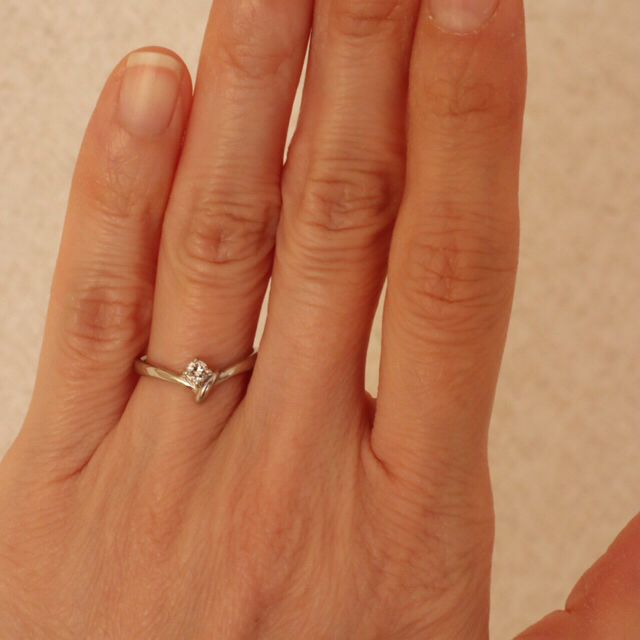 Courreges(クレージュ)のプラチナ ダイヤモンド リング レディースのアクセサリー(リング(指輪))の商品写真