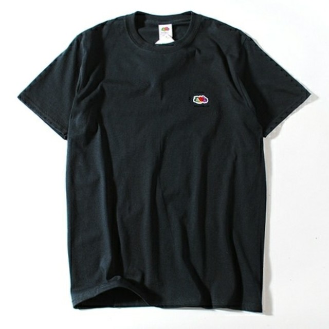 Ron Herman(ロンハーマン)のFruit Of The Loom ロゴTシャツ 黒L フルーツオブザルーム メンズのトップス(Tシャツ/カットソー(半袖/袖なし))の商品写真