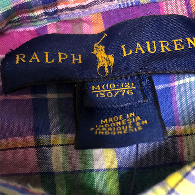 Ralph Lauren(ラルフローレン)のラルフローレンチェックシャツ 150cm キッズ/ベビー/マタニティのキッズ服男の子用(90cm~)(ブラウス)の商品写真