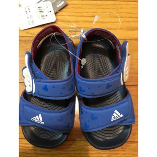 アディダス(adidas)の新品 アディダス ディズニー ミッキー  サンダル 13 ブルー(サンダル)