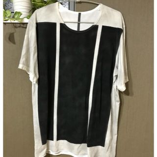 カズユキクマガイアタッチメント(KAZUYUKI KUMAGAI ATTACHMENT)のカズユキクマガイ スプレーTシャツ Mサイズ(Tシャツ/カットソー(半袖/袖なし))