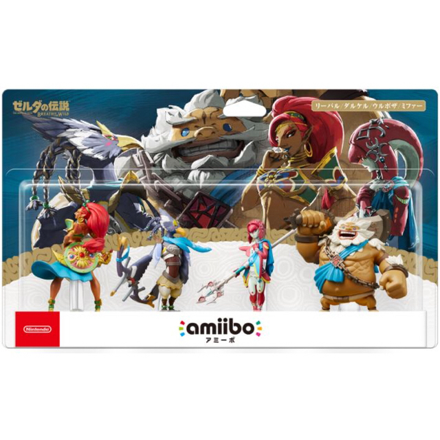 Nintendo Switch(ニンテンドースイッチ)の【BotW】amiibo 四人の英傑 セット エンタメ/ホビーのフィギュア(ゲームキャラクター)の商品写真