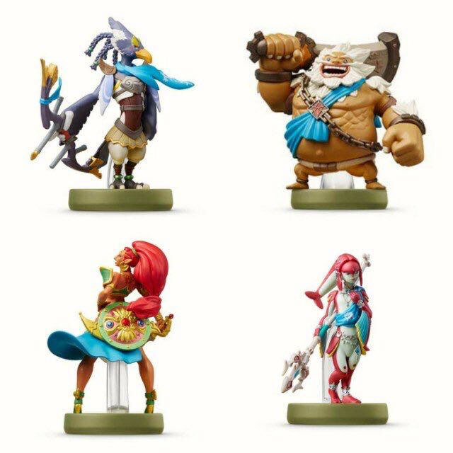 Nintendo Switch(ニンテンドースイッチ)の【BotW】amiibo 四人の英傑 セット エンタメ/ホビーのフィギュア(ゲームキャラクター)の商品写真