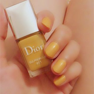 ディオール(Dior)のDiorマニキュア 新作2018年8月発売  411 マスタード系 秋ネイル(マニキュア)