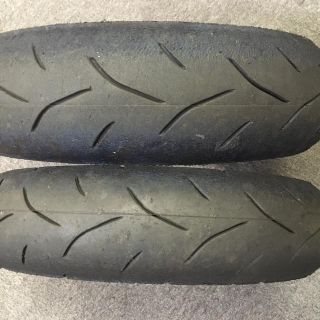 ブリヂストン(BRIDGESTONE)の中古タイヤ BS バトラックス BT601 前後セット(パーツ)