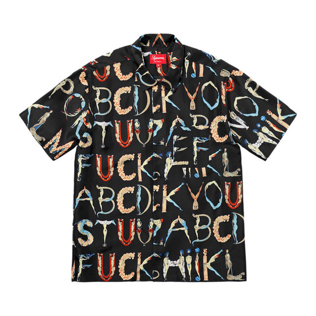 supreme alphabet silk shirt