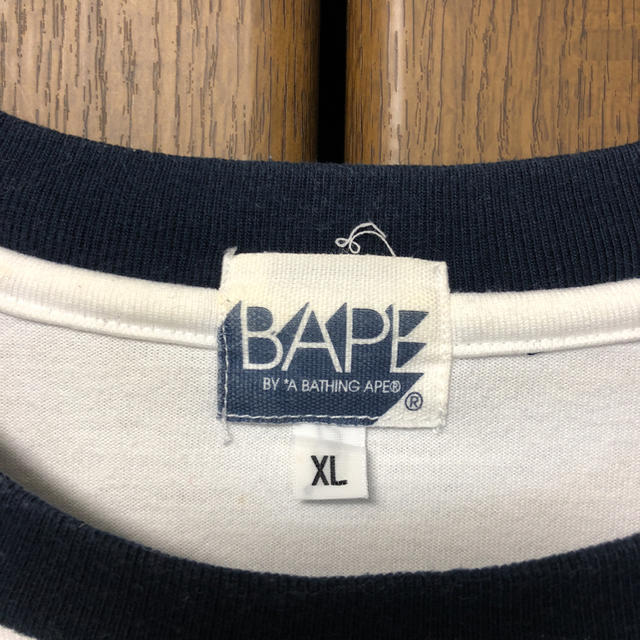 A BATHING APE(アベイシングエイプ)のア ベイシング エイプ ロープロゴ 七分袖Tシャツ レディースのトップス(Tシャツ(長袖/七分))の商品写真