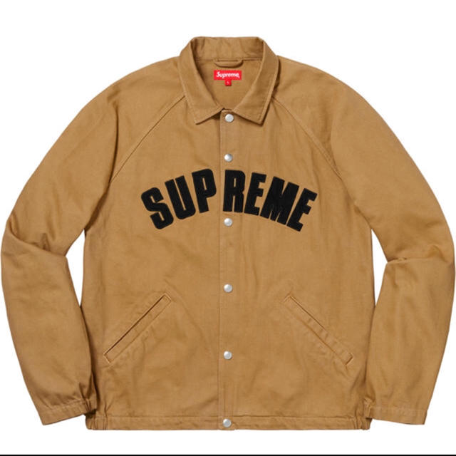 Supreme(シュプリーム)の渋谷店購入☆supreme☆snap front twill jacket☆Ｌ メンズのジャケット/アウター(ブルゾン)の商品写真