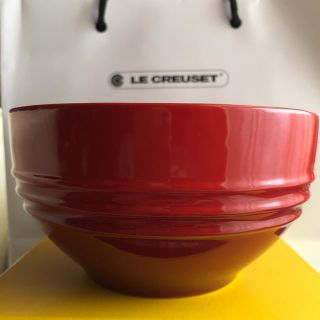 ルクルーゼ(LE CREUSET)のなずな様専用！ル・クルーゼ ライスボール レッド＊オレンジ(食器)