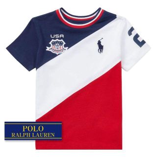 ラルフローレン(Ralph Lauren)の☆新品☆130 ラルフローレン 半袖Tシャツ ネイビーマルチ 8942(Tシャツ/カットソー)