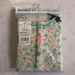 ニシキベビー(Nishiki Baby)の【新品】Nishiki Baby 長袖前開きグレコ プチバトーロンパース(ロンパース)