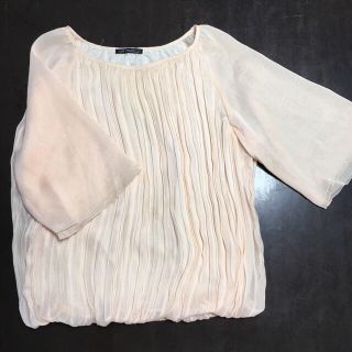 ニジュウサンク(23区)の23区 プルオーバー 薄ピンク 夏秋服(カットソー(半袖/袖なし))