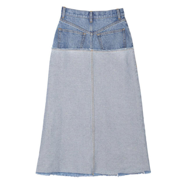 AMERI INSIDE OUT ZIPPER DENIM SKIRT 1