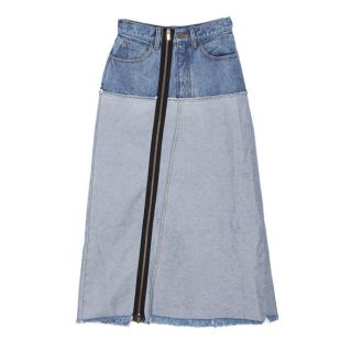 アメリヴィンテージ(Ameri VINTAGE)のAMERI INSIDE OUT ZIPPER DENIM SKIRT(ロングスカート)