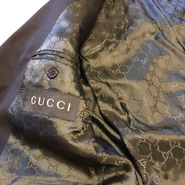 Gucci(グッチ)の☆トムフォード期GUCCIグッチ　シングルブラックウールスーツ３ＢＧＧ柄　４８☆ メンズのスーツ(セットアップ)の商品写真