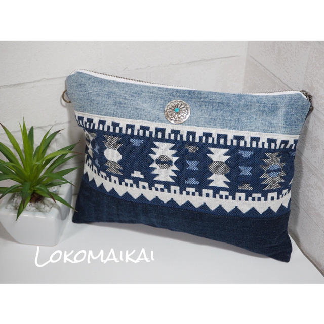 Lokomaikai handmade 30cmクラッチバッグ