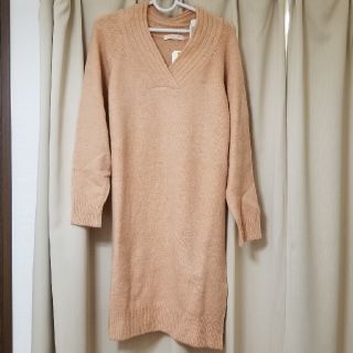 ショコラフィネローブ(chocol raffine robe)のニットワンピ(ひざ丈ワンピース)