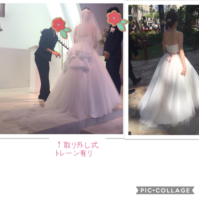 Vera Wang - ウェディングドレス【グローブ、ヴェール、ベルト付き 