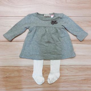 ザラキッズ(ZARA KIDS)の訳あり ワンピース ポンポン付き (ワンピース)