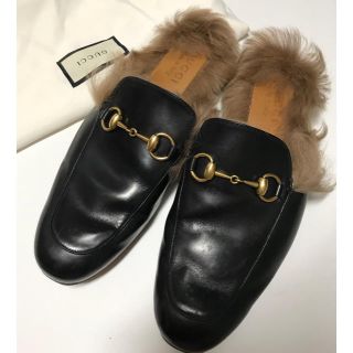 グッチ(Gucci)のGUCCI〔プリンスタウン〕 レザー スリッパ/ 27cm(スリッポン/モカシン)