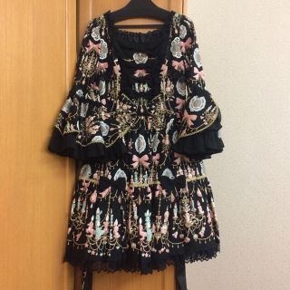 アンジェリックプリティー(Angelic Pretty)のAP/スウィーティシャンデリアOPフルセット/新品未使用/KC・靴下・ネックレス(ひざ丈ワンピース)