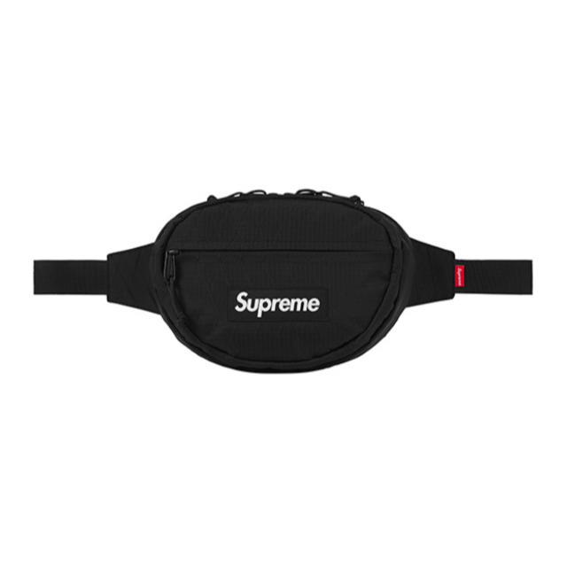 18aw Supreme Waist Bag Black ブラック 黒 バッグ