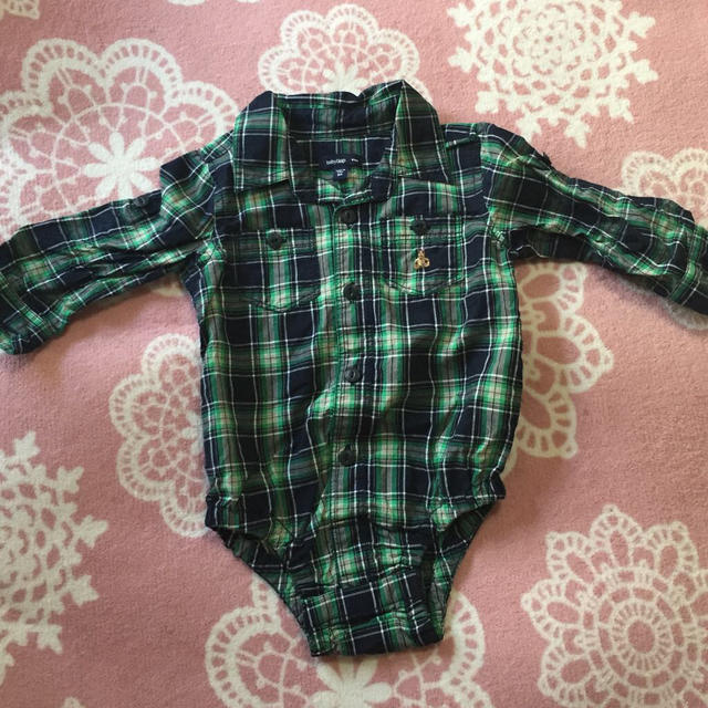 babyGAP(ベビーギャップ)のbabyGap  80  つなぎシャツ キッズ/ベビー/マタニティのキッズ服男の子用(90cm~)(その他)の商品写真