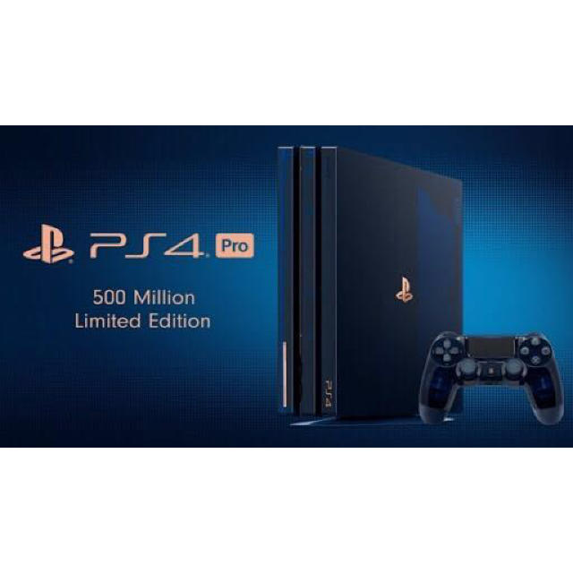 定番の冬ギフト PS4 - PlayStation4 Pro Edition延長保証付き Limited 500Million 家庭用ゲーム機本体