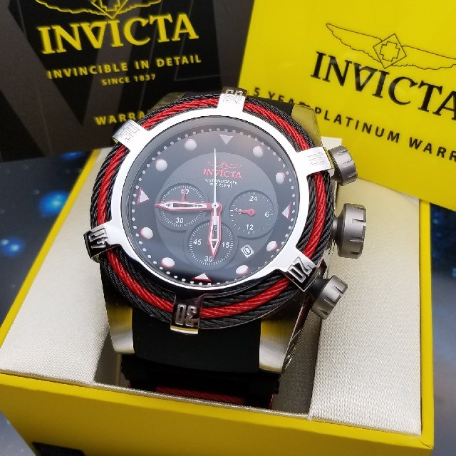 INVICTA(インビクタ)のインビクタ‼Bolt Zeus 定価27万円‼スリーワイヤー　レッド メンズの時計(腕時計(アナログ))の商品写真