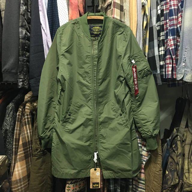 ALPHA INDUSTRIES(アルファインダストリーズ)の生産終了モデル 価格30024円込モッズL-2B LONGステンカラーコートS メンズのジャケット/アウター(ミリタリージャケット)の商品写真