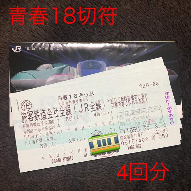 青春18切符乗車券/交通券